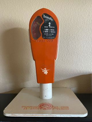 Vtg University Of Texas Longhorns Parking Meter Unimatic 5 Cent Rare