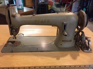 Vintage Pfaff 34 - 0 - 6 Industrial Sewing Machine W/ Motor And Table