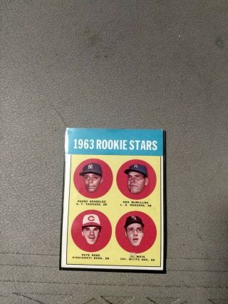 1963 Topps Pete Rose Rookie All Star 537 Baseball Card
