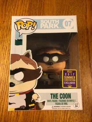 Funko Pop South Park 07 The Coon 2017 (damage) Summer Convention Vaulted