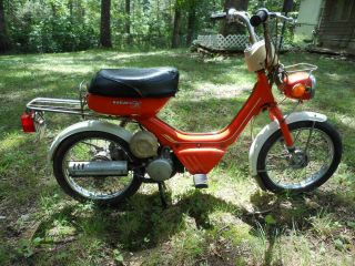 Vintage Running 1981 Suzuki Fa50 Moped Bike Scooter Motorcycle Red