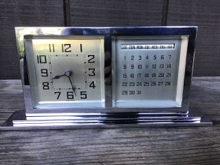 Chelsea “newton” Desk Clock Calendar 1929