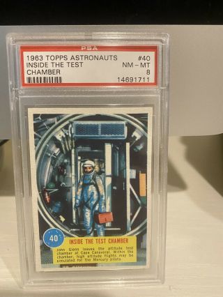 1963 Topps Astronauts Psa 8,  40