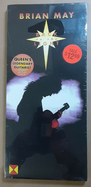 Brian May “back To The Light " Very Rare Longbox Cd Queen Hype Sticker