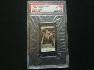 1940 Clark Gable Film & Movie Star Card 1006 Psa Graded Hollywood Ca