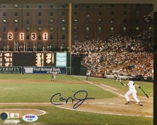 Cal Ripken Jr.  Signed Photo 8x10 Autographed Orioles Psa/dna