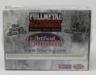 Fullmetal Alchemist Tcg Artificial Human Starter Deck Box Factory