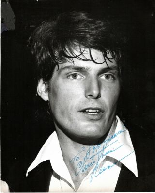Tragic American Actor,  Activist Christopher Reeves,  Signed Vintage Photo