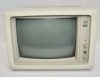 Vintage Ibm 5154 Ega Enhanced Color Display Crt Computer Monitor 5154001 1986