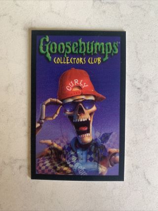 Rare 1997 Goosebumps Hologram 3d Collectors Club Card Rare