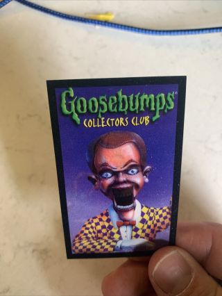 Rare 1997 Goosebumps Hologram 3D Collectors Club Card Rare 3