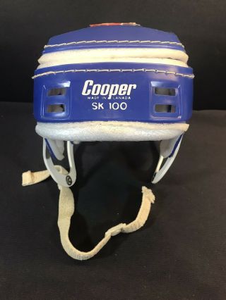 Vintage Cooper Sk100 Hockey Helmet Royal Blue