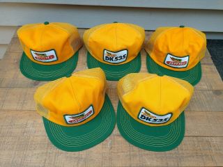 5 Vintage Dekalb &dk535 Trucker Hats Snapback Caps.  Mesh K Products Usa
