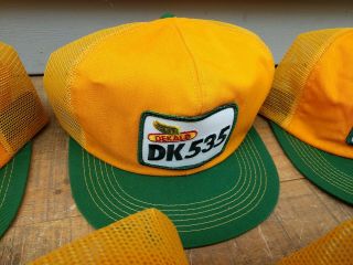 5 Vintage Dekalb &DK535 Trucker Hats Snapback caps.  Mesh K Products USA 3