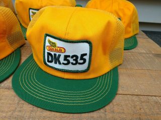 5 Vintage Dekalb &DK535 Trucker Hats Snapback caps.  Mesh K Products USA 5