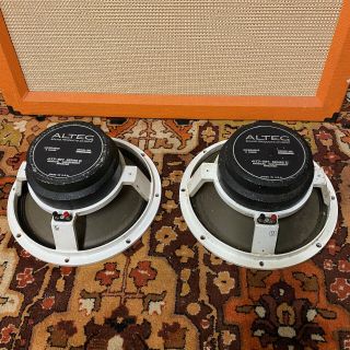 Pair 2x Vintage Altec Lansing 417 - 8h Series Ii 8ohms Usa 12 " Speakers Santana