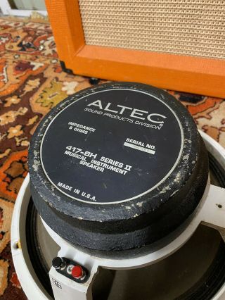 Pair 2x Vintage Altec Lansing 417 - 8H Series II 8ohms USA 12 
