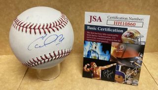 Carlos Correa Houston Astros Signed Autographed M.  L.  Baseball Jsa Hh10860