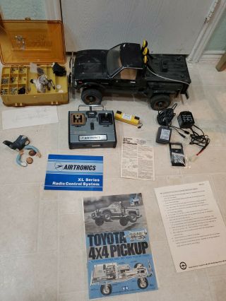 Vintage Tamiya Toyota 4x4 Off - Road Pickup Truck Complete With Instructions
