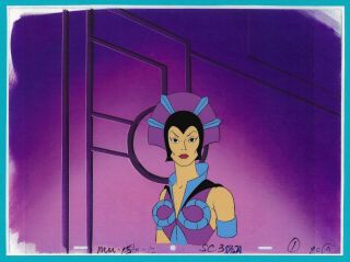 He - Man Masters Of The Universe Evil Lyn Motu 1983 Animation Cel Background 33