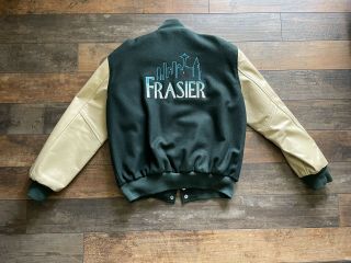 Rare Vintage 1990s Frasier Tv Show Cast & Crew Varsity Jacket Size Large