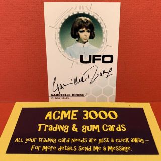 Unstoppable Ufo Series3 Gabrielle Drake Gay Ellis Silver Foil Autograph Card Gd2
