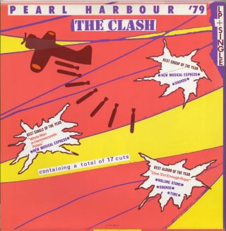 The Clash - 1st Album 1979 Us Version Japan Lp With Obi,  Inserts And 7 " Bonus 45
