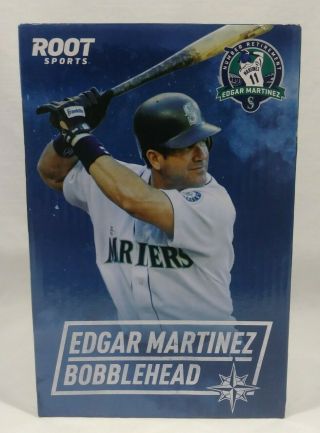 Edgar Martinez Seattle Mariners " Light Bat " 2017 Sga Bobblehead Collectible Nib