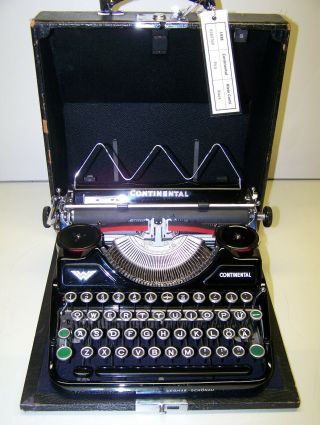 Antique 1938 Continental Model Klein - Continental Vintage Typewriter R283769