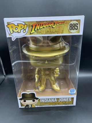Funko Pop 10 Inch Indiana Jones Gold Funko Limited Edition 885