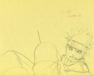 Naruto Anime Cel Layout Sketch And Genga Sketch Set 35 Studio Pierrot