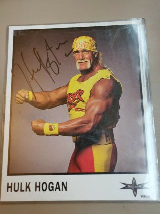 Hulk Hogan Autographed 8x10 Photo Wwf Wwe Wcw