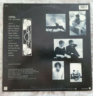 Opal Early Recordings 1989 Rough Trade Us 53 Record Vinyl Album Con.