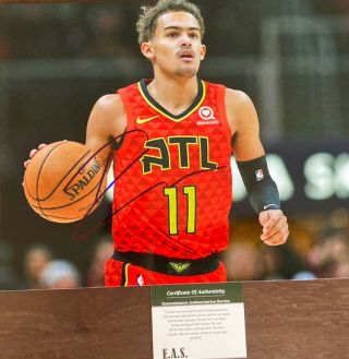 Trae Young Signed Atlanta Hawks 8x10 Photo