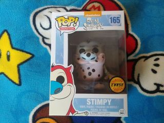 Funko Pop Stimpy Chase 165 Ren And Stimpy (fire Dog)