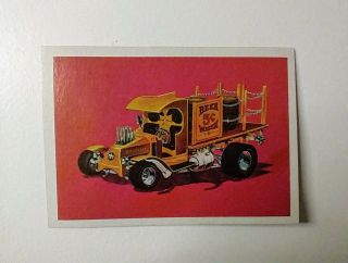 Monogram Tom Daniel Vintage 1970 Model Trading Card 6736 Suds Hauler Beer Wagon