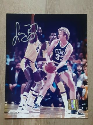 Larry Bird Nba Basketball Hof Boston Celtics Signed Autographed 8x10 Photo