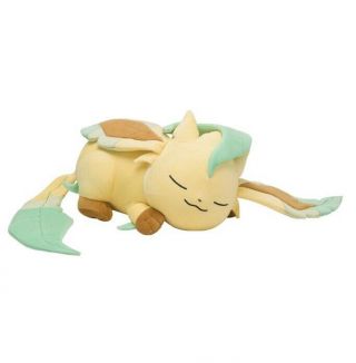 Sleeping Leafeon Pokemon Center Plush Doll Large Size