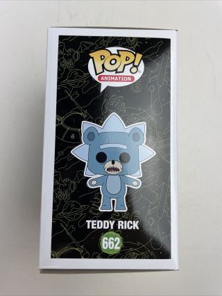 Funko Pop Animation Rick And Morty Teddy Bloody Bear CHASE 662 3
