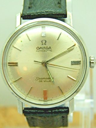 Vintage Stainless Steel Omega Seamaster De Ville Automatic 17 Jewel Watch Gr 550