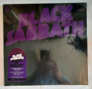 Black Sabbath Master Of Reality Numbered Ltd Purple Vinyl Lp Rsd 21 New/sealed