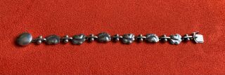 Vintage Danish Georg Jensen Moonlight Grapes No.  96 Sterling Silver Bracelet / De