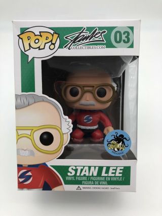 Funko Pop Vinyl Marvel Comic Con Comikaze Exclusive Red Suit Stan Lee Superhero