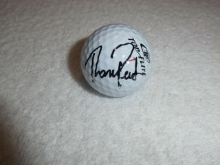 Thomas Pieters Hand Signed Top Flite Golf Ball Pga Autograph