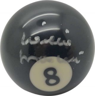 Willie Mosconi Signed Autographed 8 Ball H Jsa