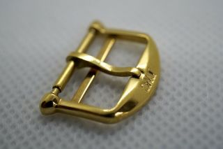 Vintage Iwc Watch Buckle 18k Solid Gold 16mm Rare