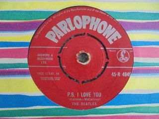 The Beatles - Love Me Do 1962 UK 45 PARLOPHONE RED LABELS 1st 2