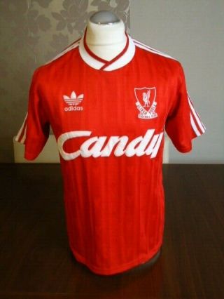 Liverpool 1988 Adidas Home Shirt Large Adults Rare Old Vintage Trefoil