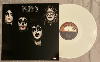 Kiss Self Titled Debut Album Limited Edition White Colored Vinyl Lp Record Rare