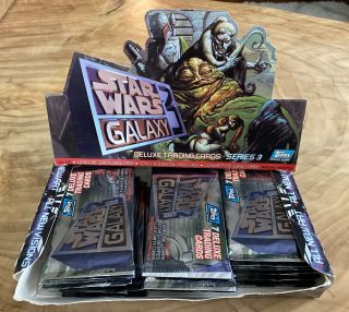 1995 Topps Star Wars Galaxy Series 3 Deluxe Trading Cards 28 Count Packs